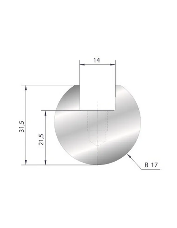 Part No. 1111 @ 835mm Round Element Holder