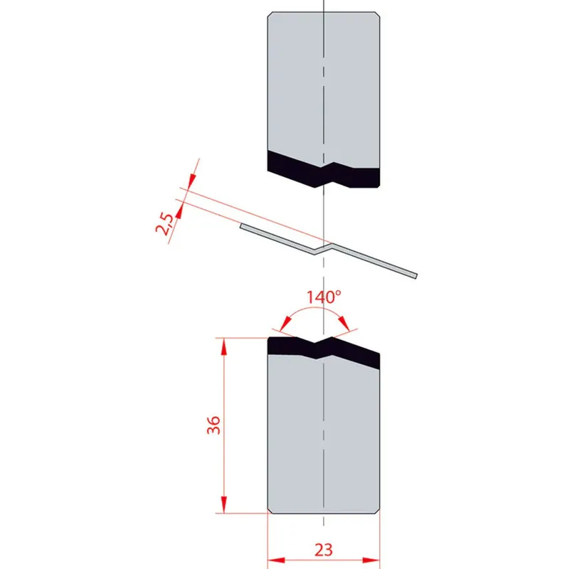 Part No. 1133 @ 415mm 140 Degree Joggle Inserts Holder