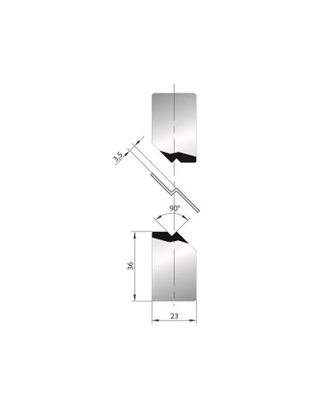 Part No. 1135 @ 835mm 90 Degree Joggle Inserts Holder