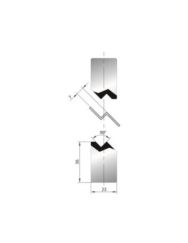 Part No. 1142 @ 835mm 90 Degree Joggle Inserts Holder
