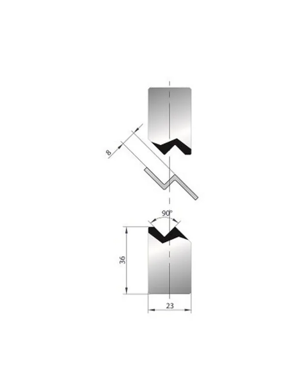 Part No. 1144 @ 835mm 90 Degree Joggle Inserts Holder