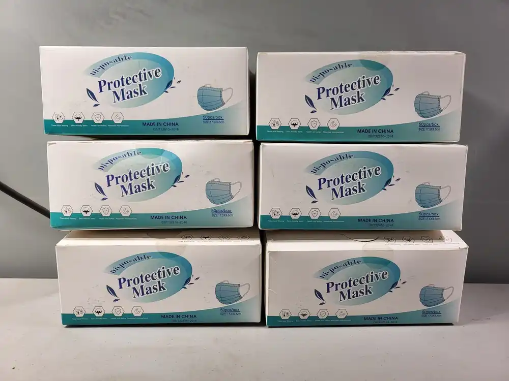 3 Layer Disposable Protective Face Masks (6 boxes of 50)