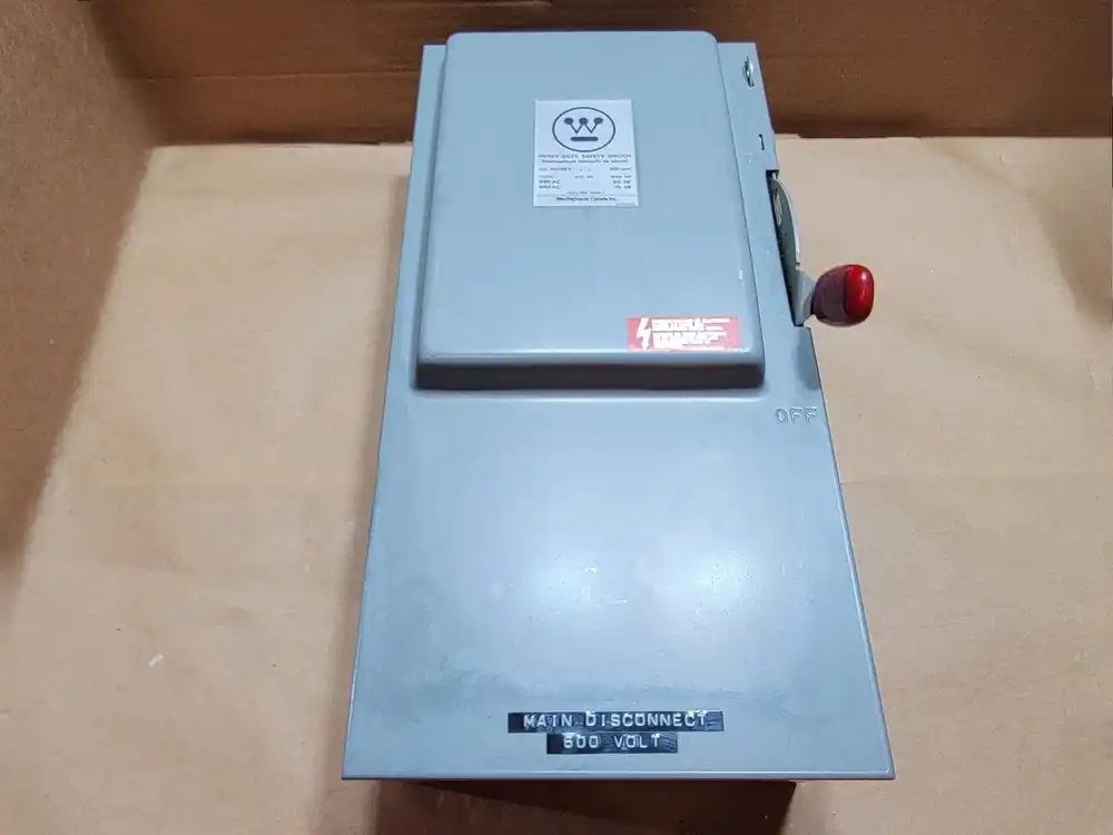 100 Amp 600V 3-Phase Heavy Duty Non-Fusible Safety Switch HU363