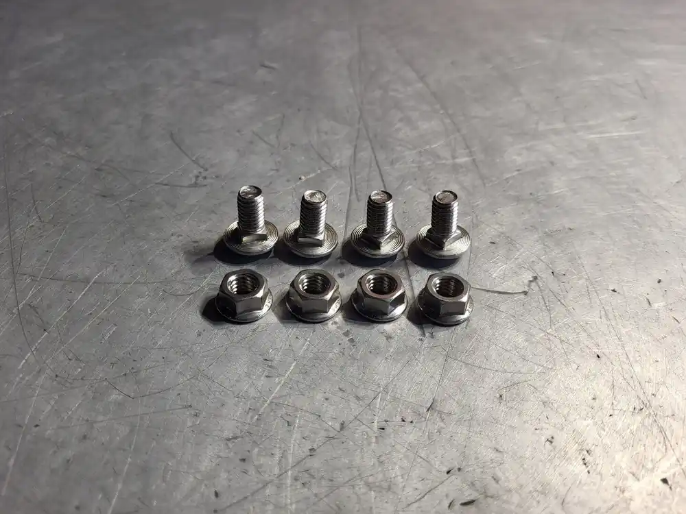 3/8"-16" x 3/4" 316 SS Carriage Bolt w/ Flange Nut HDW4KITSS