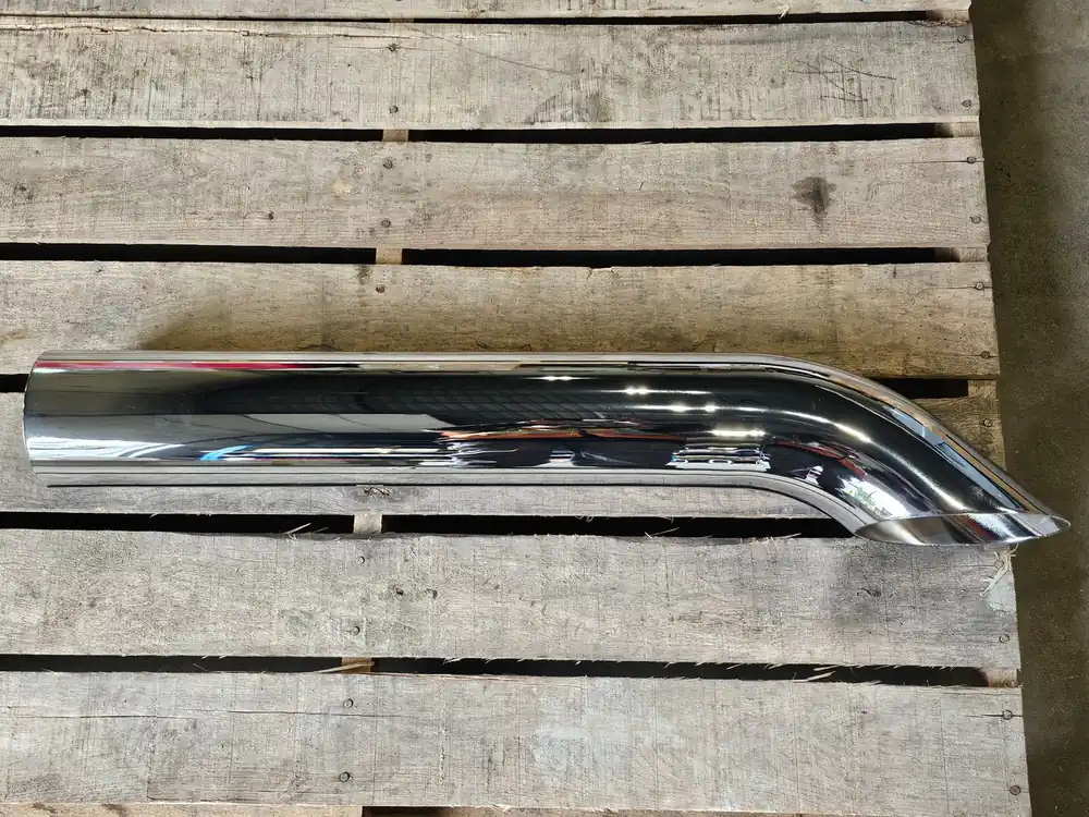 5" Round Chrome Stack Exhaust Pipe M66-6829-3360