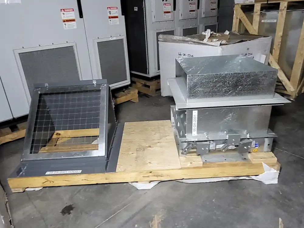 24" x 24" Backdraft Damper HPR-12024X24 w/ Exhaust Hood & Bird Screen