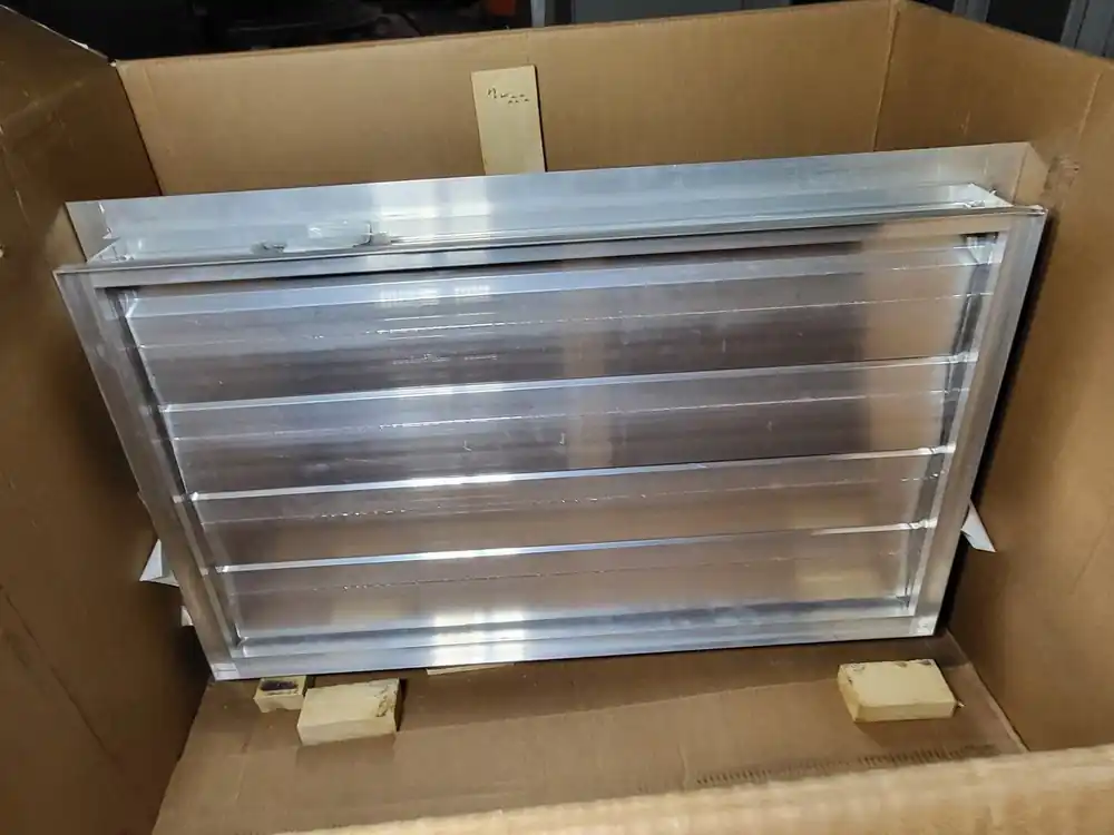 40" x 24" Motorized Damper ICD-44-40X24 w/ Crank Arm & Swivel Joint
