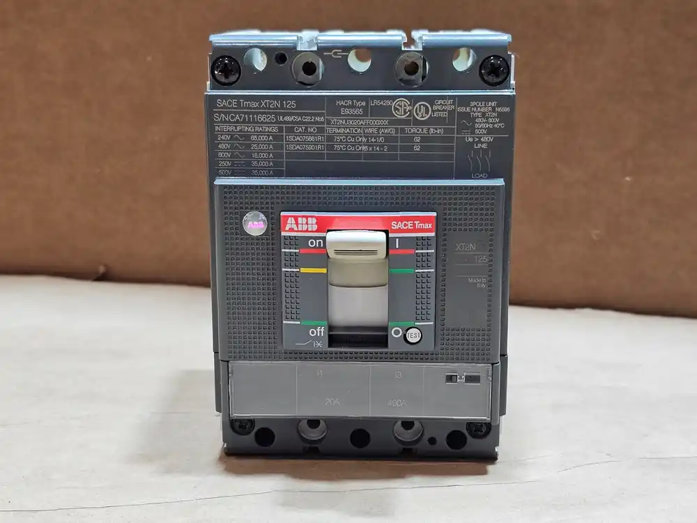 125 Amp 3 Pole 600 Volts Circuit Breaker SACE TMAX XT2N 125