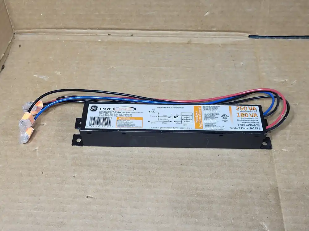 250 VA Stepdown Autotransformer 480 pri. volts, 277 sec. volts GETR480/277-250W
