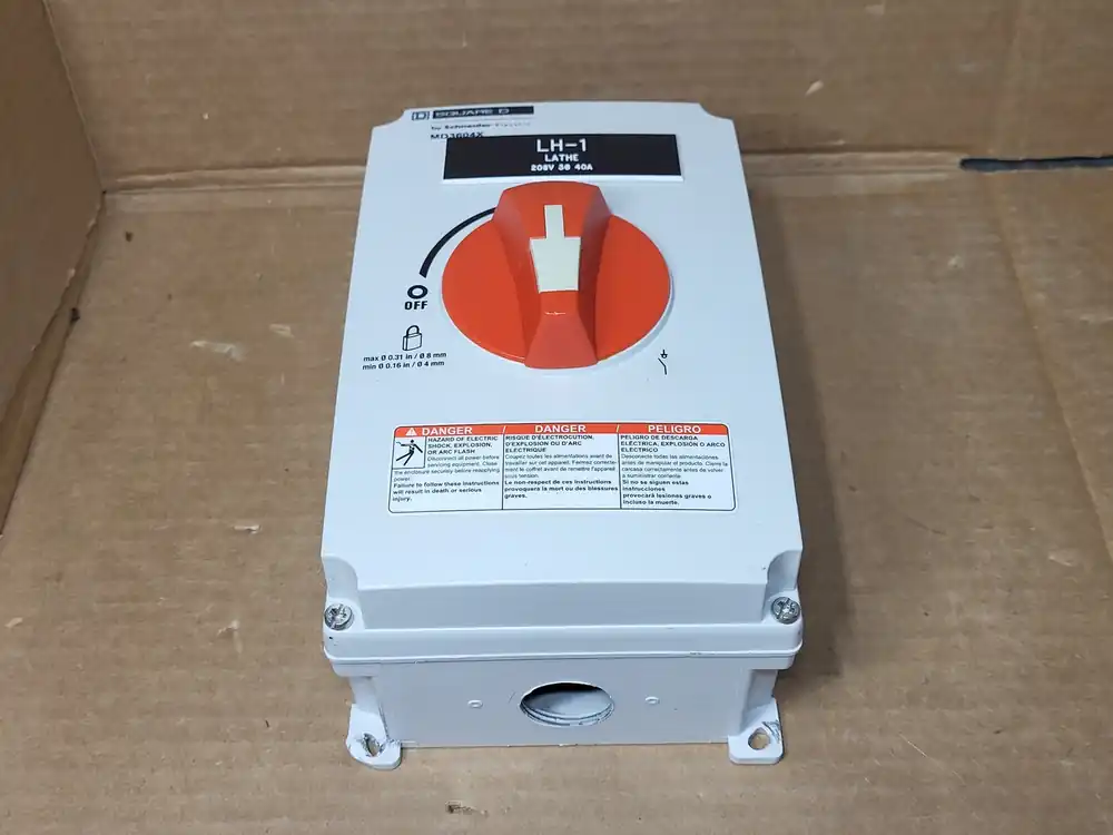 60 Amp, 600 Volt, 3 ph Eclosed Manual Motor Controller MD3604X