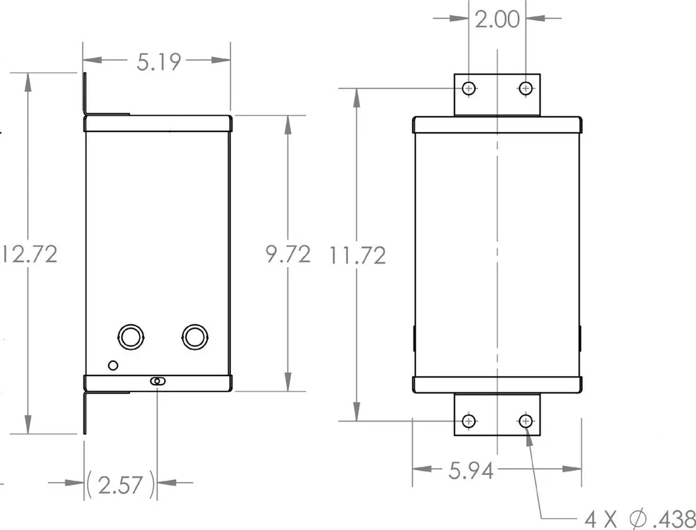 5 kVA Auto Transformer, 240/230/220/208 volts EER5KH8C