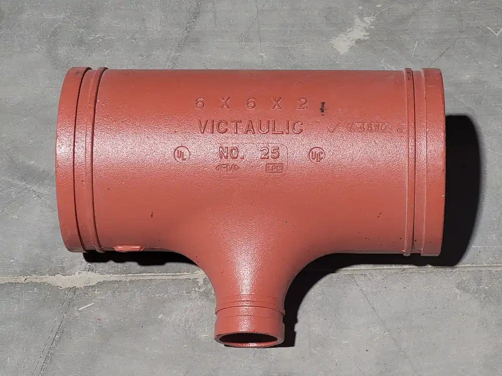 6" x 6" x 2" Reducing Tee No. 25