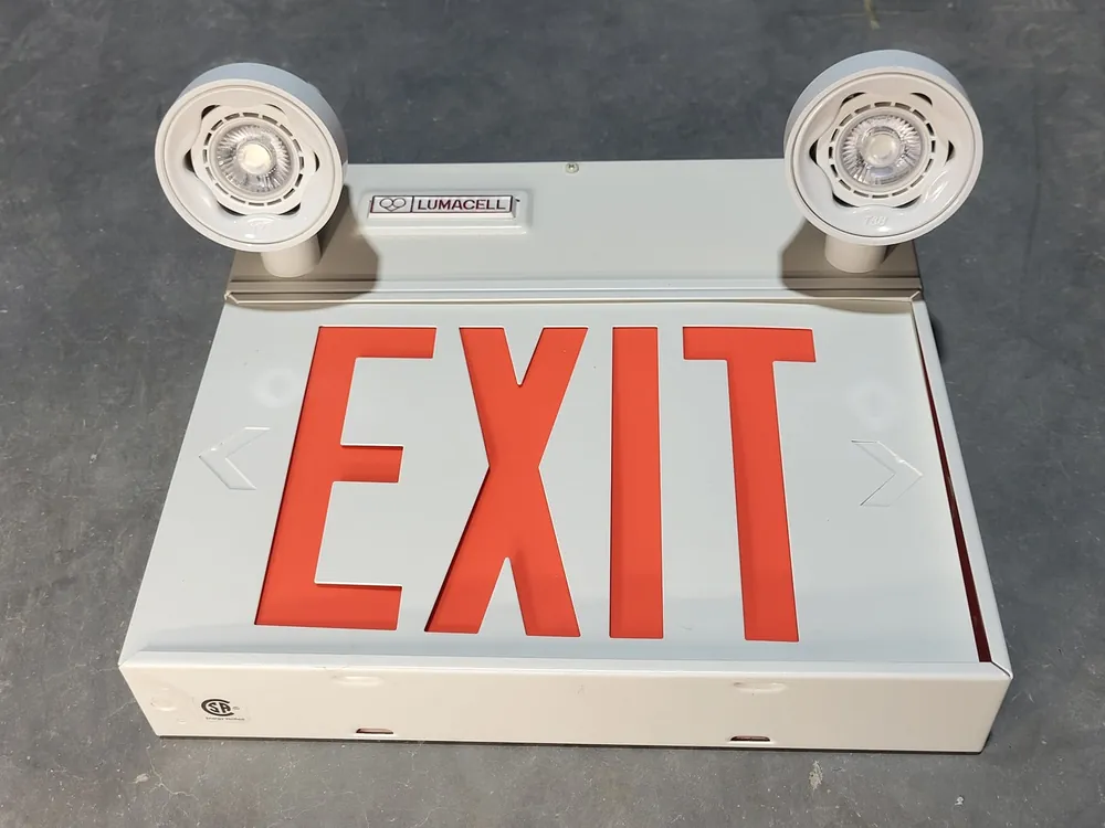 LED Combination Exit Sign and Emergency Light 8LMCE2LD1