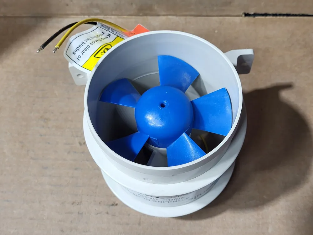 4" In-Line Blower Fan 240-24V