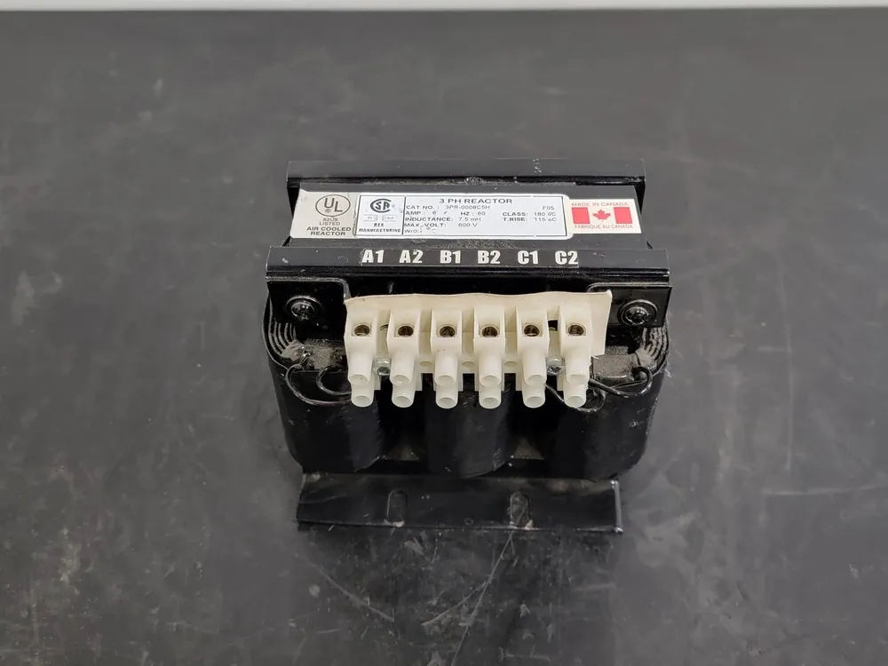 8 Amp, 7.5 mH Air Cooled Reactor 3PR-0008C5H