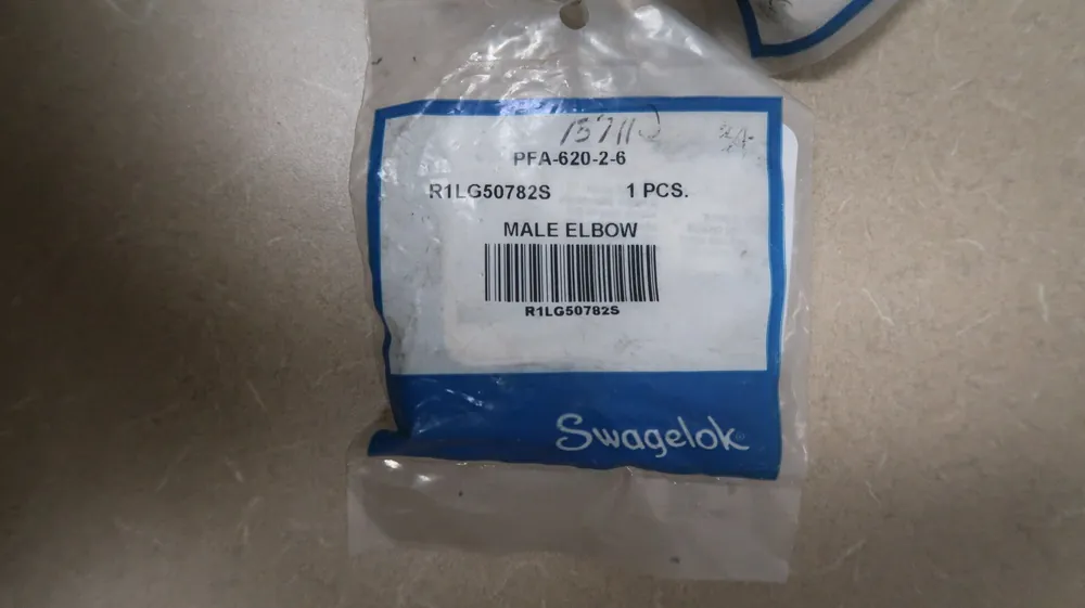 3/8", 90 Deg., Male Elbow PFA-620-2-6