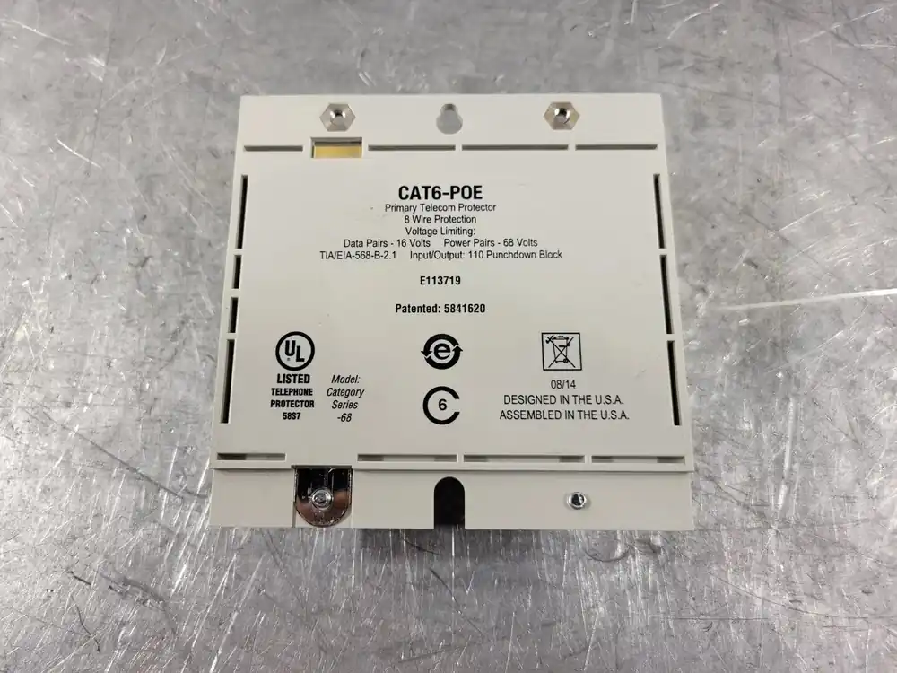 1 Gigabit CAT6-POE Modular Protection No. 2090-200-30B