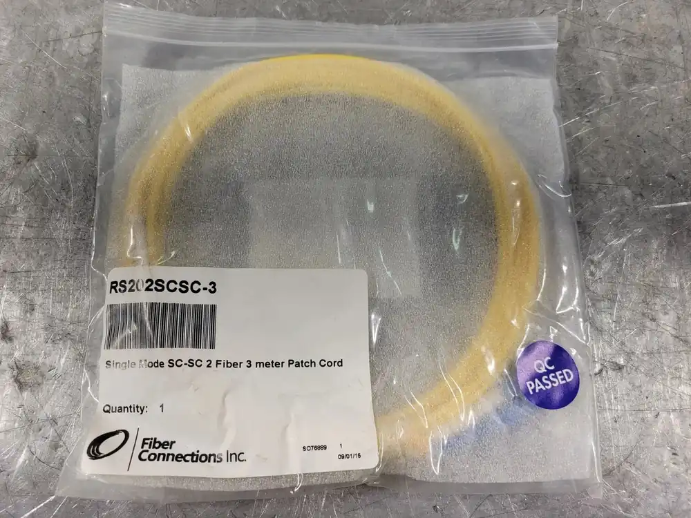 Single Mode SC-SC 2 Fiber 3 meter Patch Cord SM 9/125 No. RS202SCSC-3