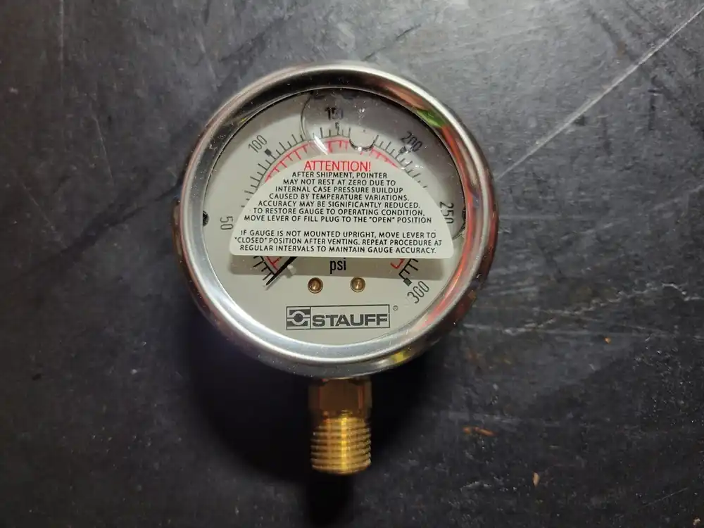 0-300 PSI Pressure Gauge