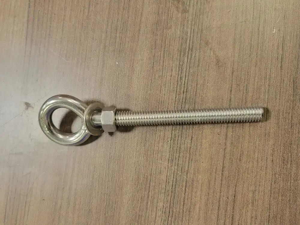 3/8" 316 Stainless Steel Eye Bolt w/ Washer & Nut (Bag of 10)