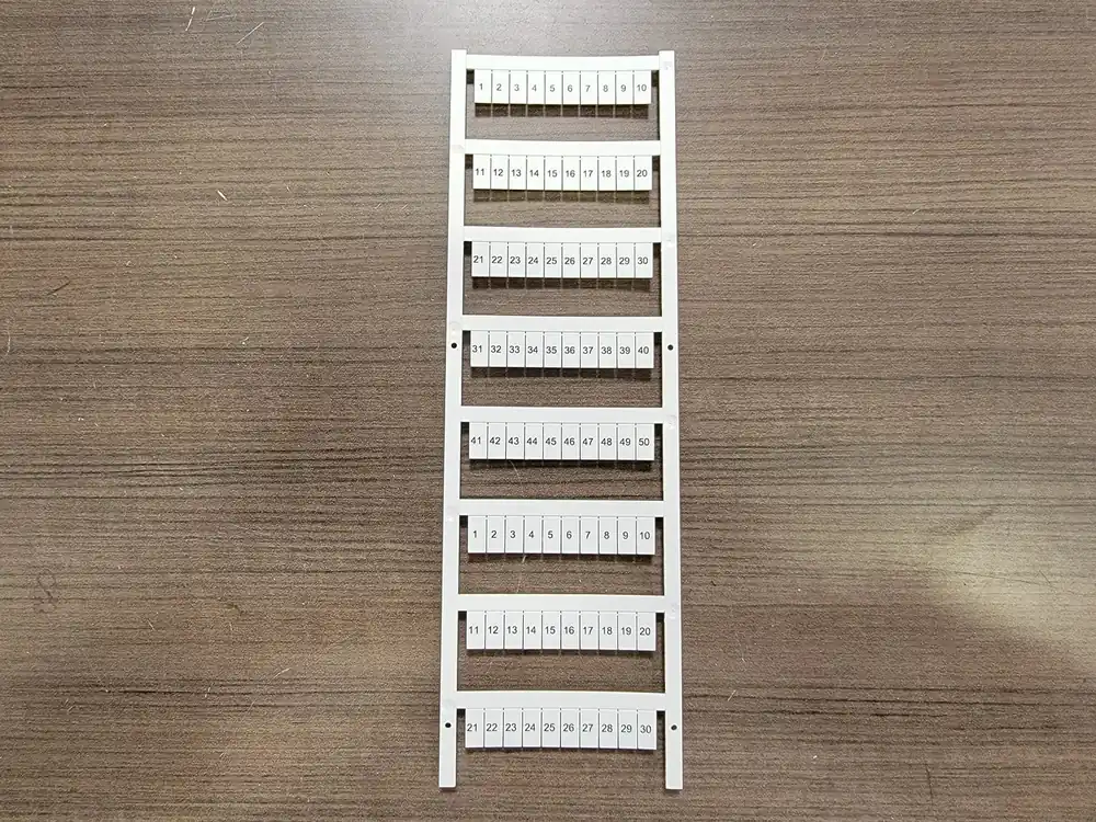 Terminal Block Snap-In Individual Marker Card 1492-MS6X12H1-50 (Box of 5)