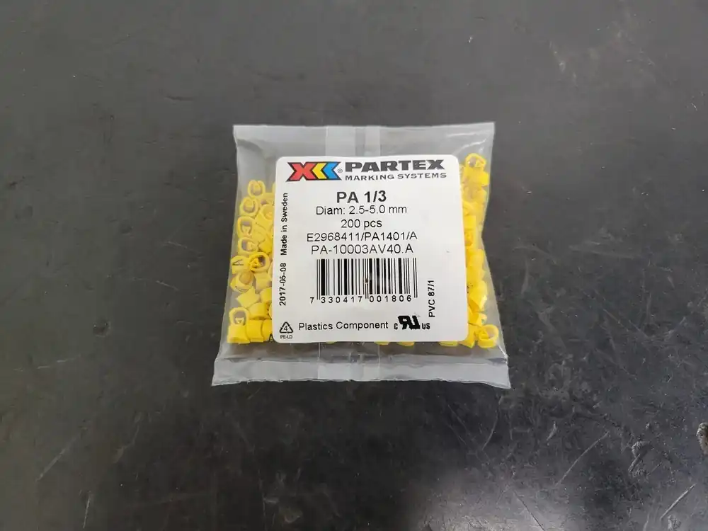 PA 1/3 Character A Cable Marker PA-10003AV40.A (200 pcs)
