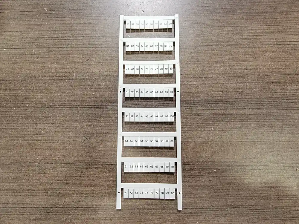 Terminal Block Snap-In Individual Marker Card 1492-MS6X12H51-100 (Box of 5)