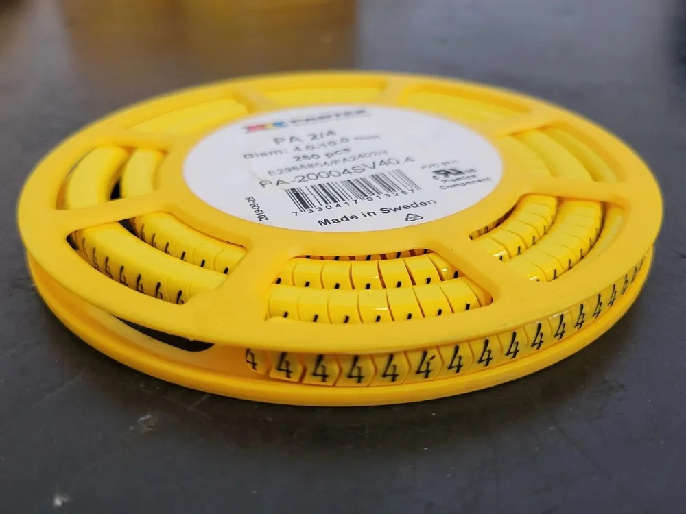 PA 2/4 Character 4 Cable Marker PA-20004SV40.4