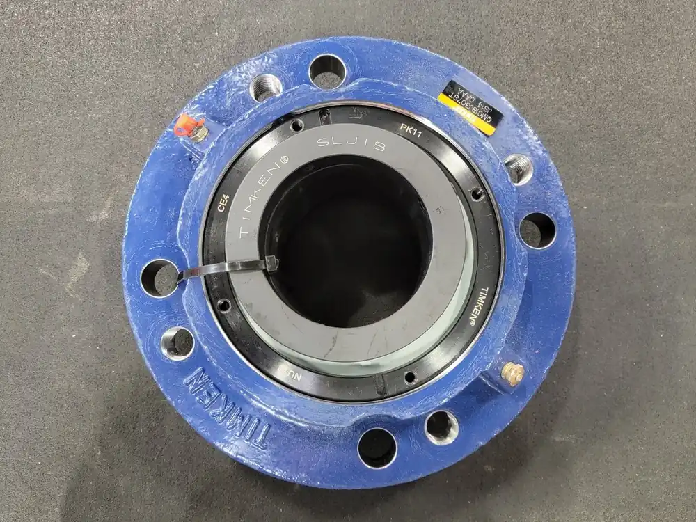Round Flange Block Bearing 3-7/16" Bore, QMC18J307ST