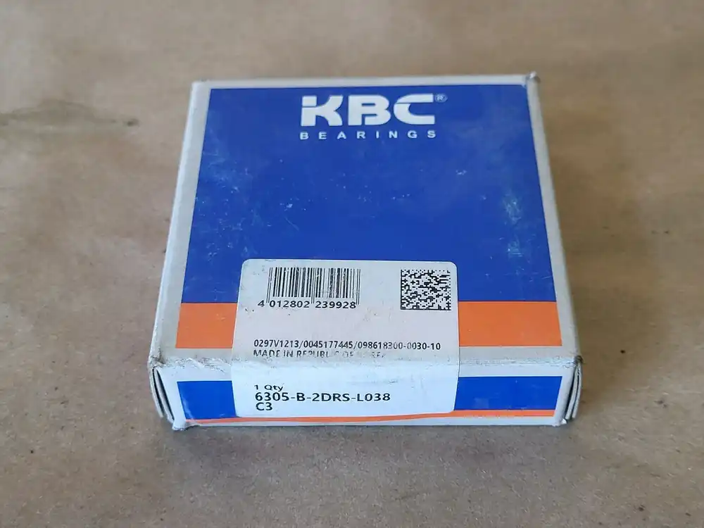 Radial Ball Bearing 25mm ID x 62mm OD x 17mm W, KBC 6305-B-2DRS-L038-C3