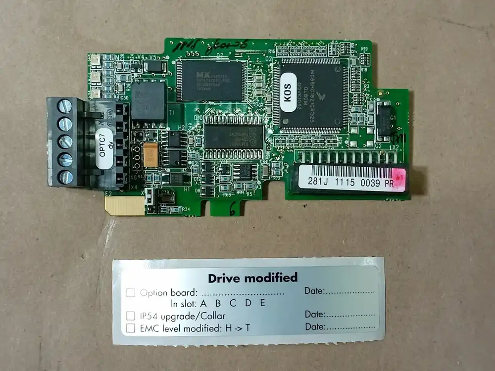 9000X Series Com Card (slot D, E) DeviceNet OPTC7