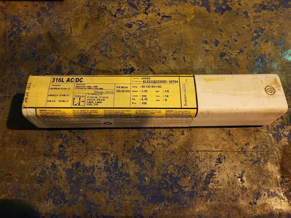 3.25mm Stainless Steel Welding Electrode 316L AC/DC