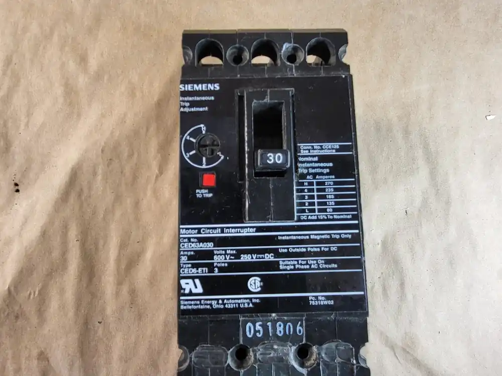 30 Amp 3 Pole Circuit Breaker CED63A030
