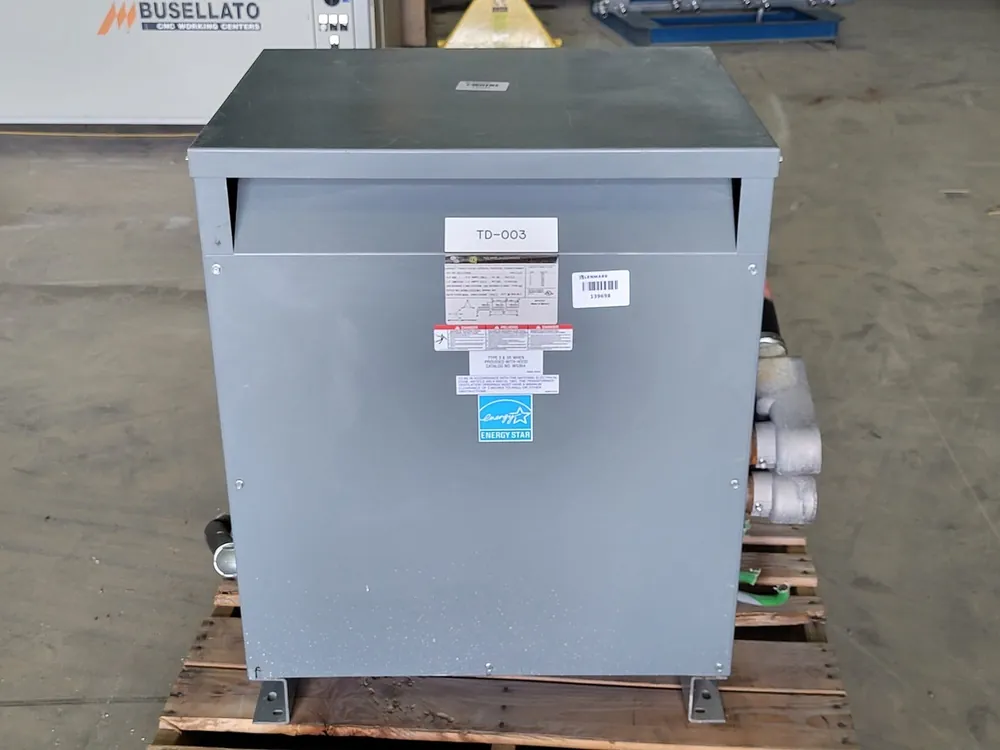 112.5 kVA Transformer 600 Pri. Volts, 208Y/120 Sec. Volts EE112T65H