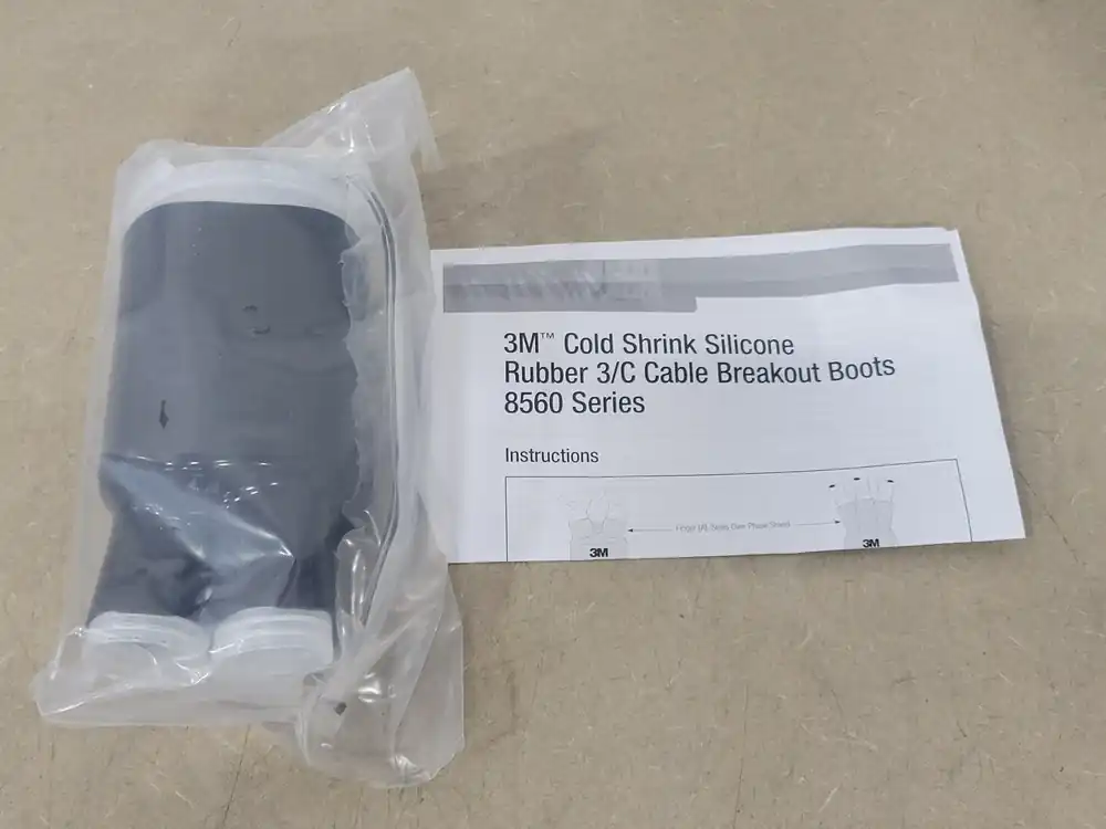 3M Cold Shrink Silicone Rubber 3/C Cable Breakout Boot 8563