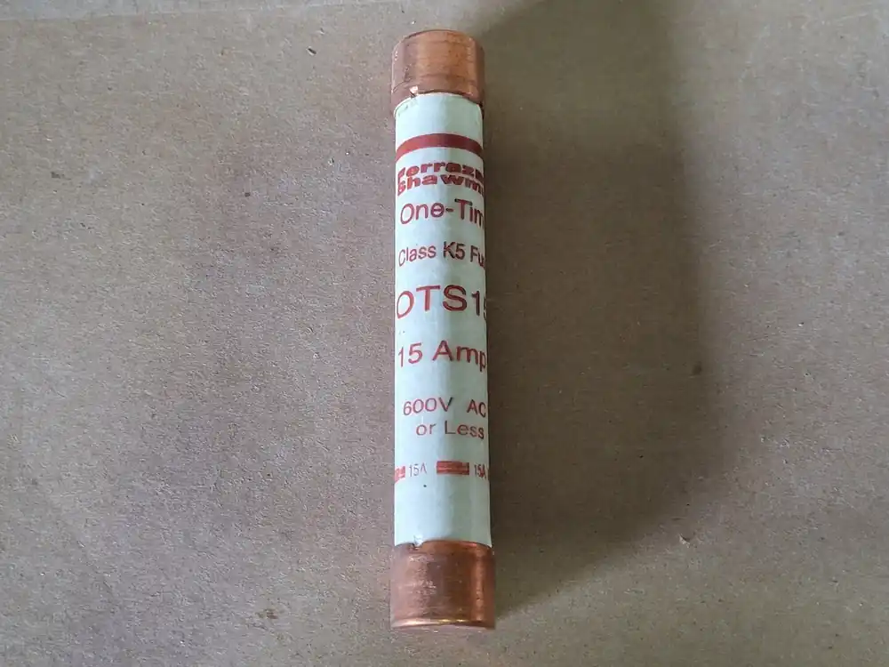 15 Amp Class K5 One-Time Fuse OTS15