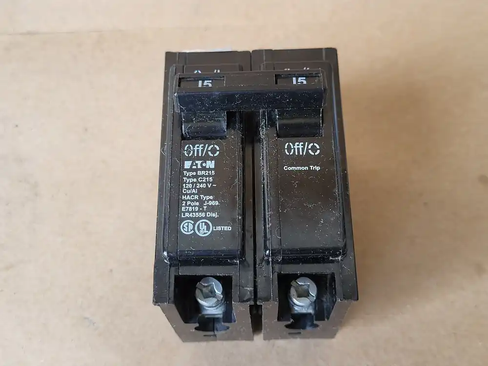 15 Amp, 2 Pole, 120/240 Volts Circuit Breaker BR215