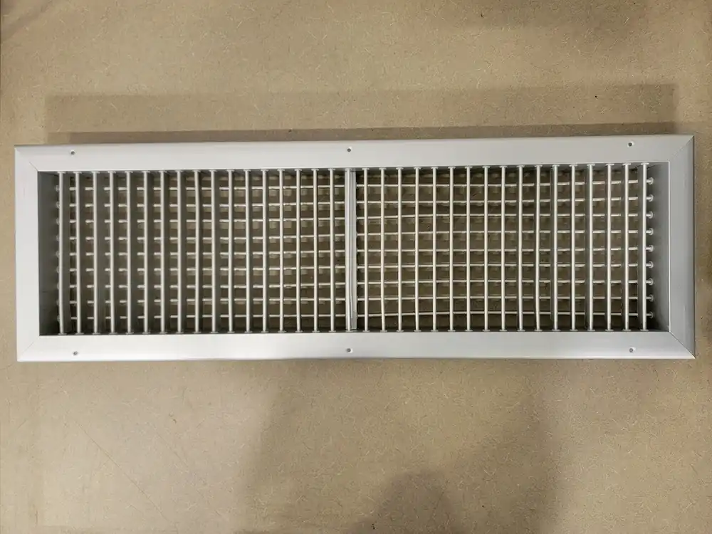 2-Way Supply Grille 28"x8"x1" Std Frame Anodized Aluminum SG-3