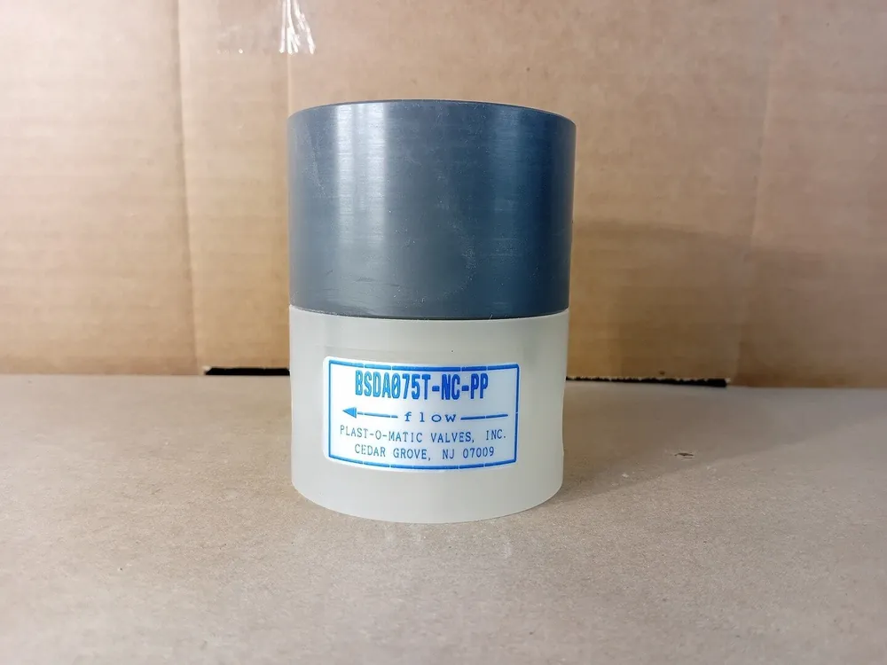 3/4" Air Operated Polypropylene Shutoff Valve BSDA075T-NC-PP