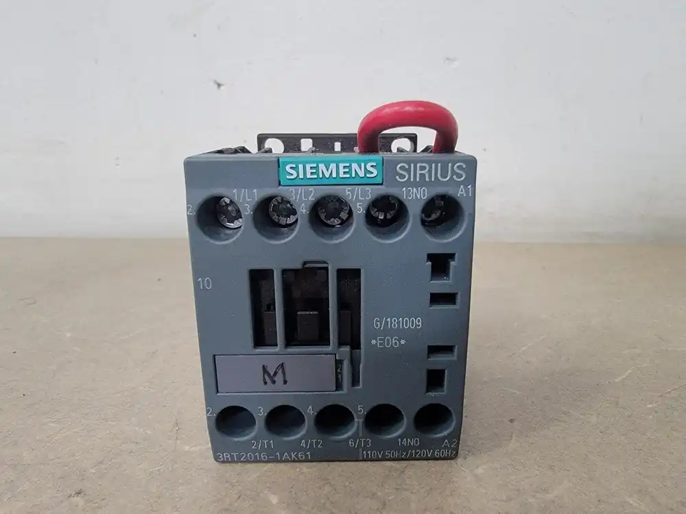 9 Amp, 3-Pole, 1 NO, 400 Volt Contactor 3RT20161BB41