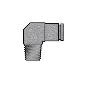 1/4" Push-In Air Brake x 1/8" NPTF Male Pipe Swivel 90°