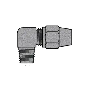 1/2" Air Brake x 3/8" NPTF Male Pipe 90°