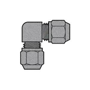 3/8" x 3/8" Air Brake Tube Union 90°