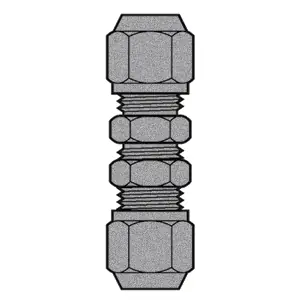 1/2" Air Brake x 1/2" Air Brake Bulkhead
