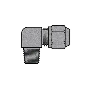 3/8" Air Brake x 1/4" NPTF Male Pipe 90°