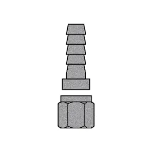 1/2" Hose x 1/2" JIC 37°/SAE 45° Dual Seat Female Swivel
