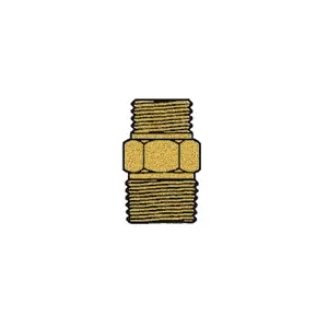 1/4" NPSM Male, Brass x 1/8" NPTF Male, Brass