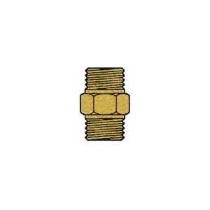 1/2" NPSM Male, Brass x 1/2" NPSM Male, Brass
