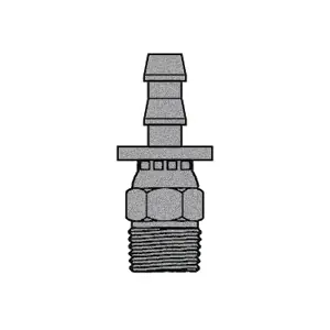 3/8" PUSH-LOCK x 1/4" NPTF Male Pipe Swivel