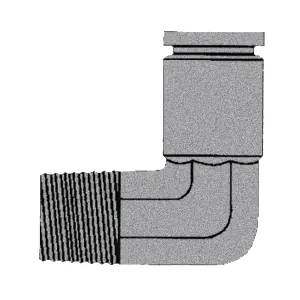 5/8" PUSH-IN x 3/8" NPTF Male Pipe 90°